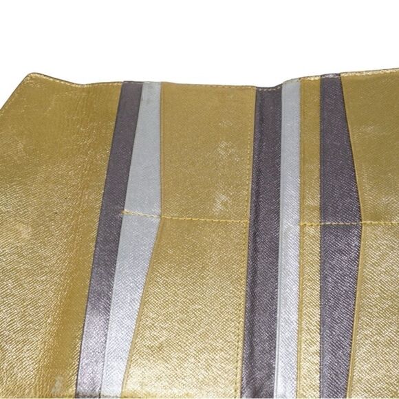 Michael Kors Metallic Gray Snap Wallet for Women - Picture 10 of 10